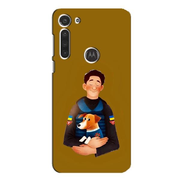 Чехлы с картинкой собаки Патрон для Motorola MOTO G8 (AlphaPrint) – ЗСУ Патрон