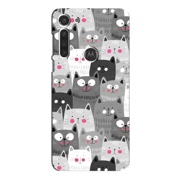 Чехлы с Котиками для Motorola MOTO G8 (VPrint) – Рисованные котики