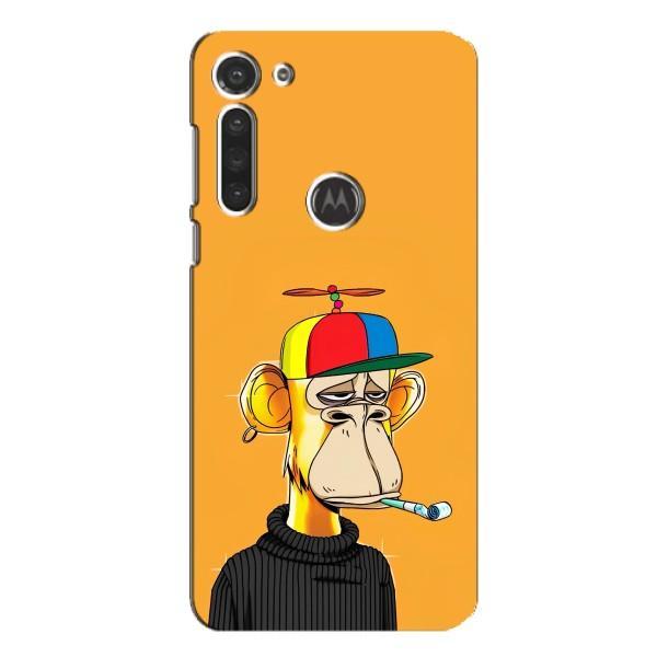 Чехлы с Обезьянами NFT для Motorola MOTO G8 (AlphaPrint) – Скучающая Обезьяна NFT