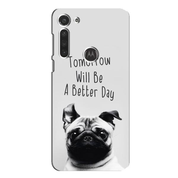 Чохли з собаками для Motorola MOTO G8 (VPrint) – Смішний Мопс