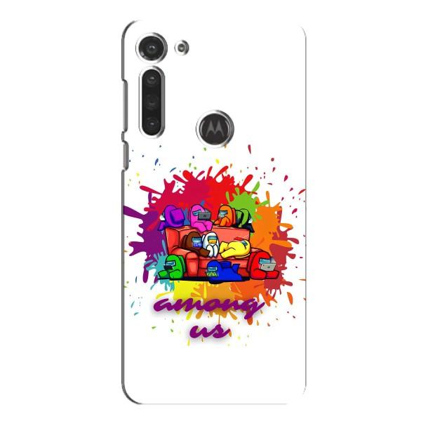 Чехол Амонг Ас для Motorola MOTO G8 (AlphaPrint) – Яркий АмонгАс