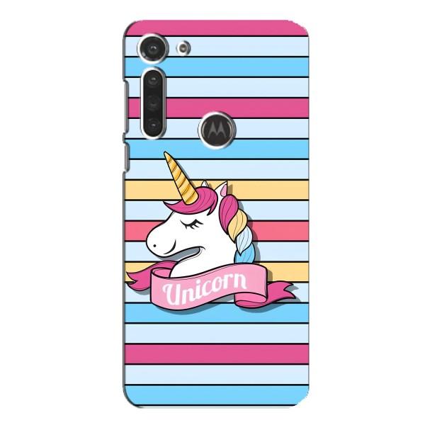 Чехол для Мото G8 - (Единорожки - Новинки) (AlphaPrint) – Unicorn