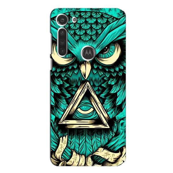 Чехол с птицами на Motorola MOTO G8 (VPrint) – Сова с глазом