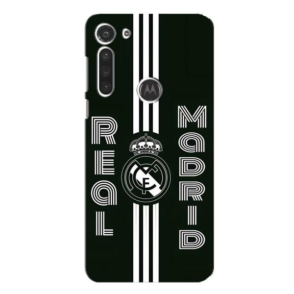 ФК Реал Мадрид чохли для Motorola MOTO G8 (AlphaPrint) – чорно білий Реал