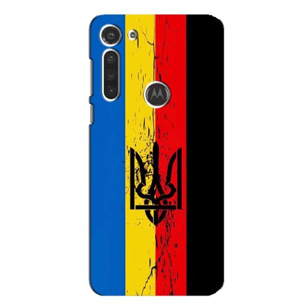 Украинские Чехлы для Motorola MOTO G8 с картинкой УПА (AlphaPrint) – Прапор УПА
