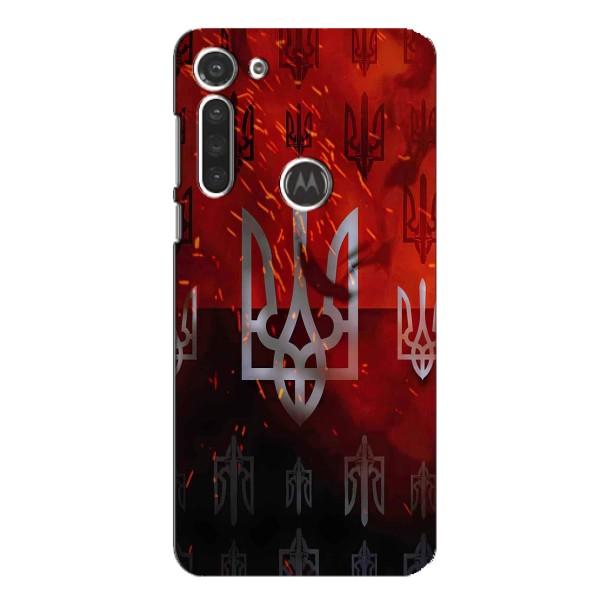 Украинские Чехлы для Motorola MOTO G8 с картинкой УПА (AlphaPrint) – ГЕРБ УПА