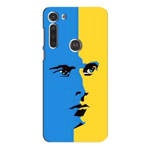 Украинские Чехлы для Motorola MOTO G8 с картинкой УПА (AlphaPrint) – Степан Бандера
