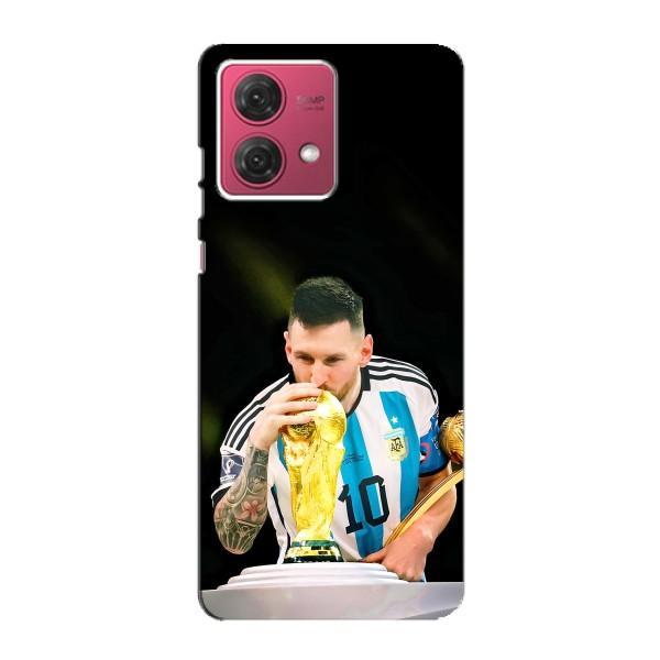 Чехлы для Motorola MOTO G84 (Leo чемпион) (AlphaPrint) – Кубок Месси