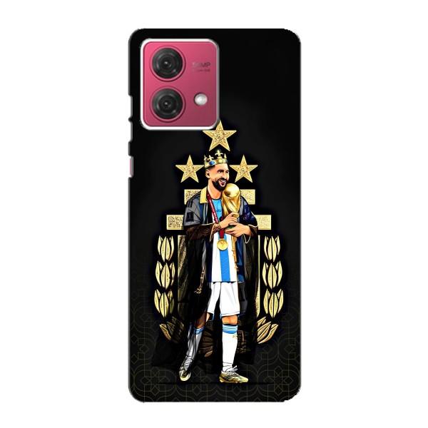 Чехлы для Motorola MOTO G84 (Leo чемпион) (AlphaPrint) – Месси Король
