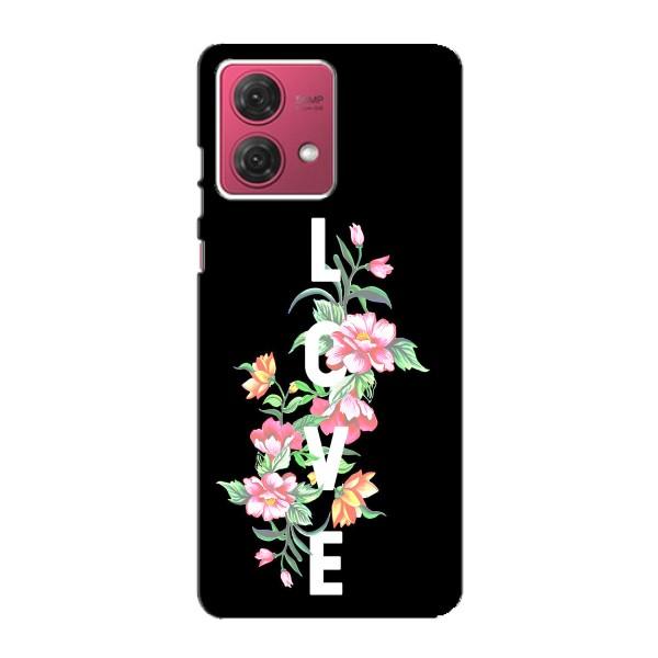 Чехлы для любимой на Моторола МОТО G84 (VPrint) – Квіти LOVE