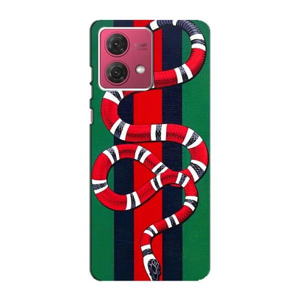 Чохли  GUCCI для Моторола МОТО G84 (AlphaPrint) – Gucci змія