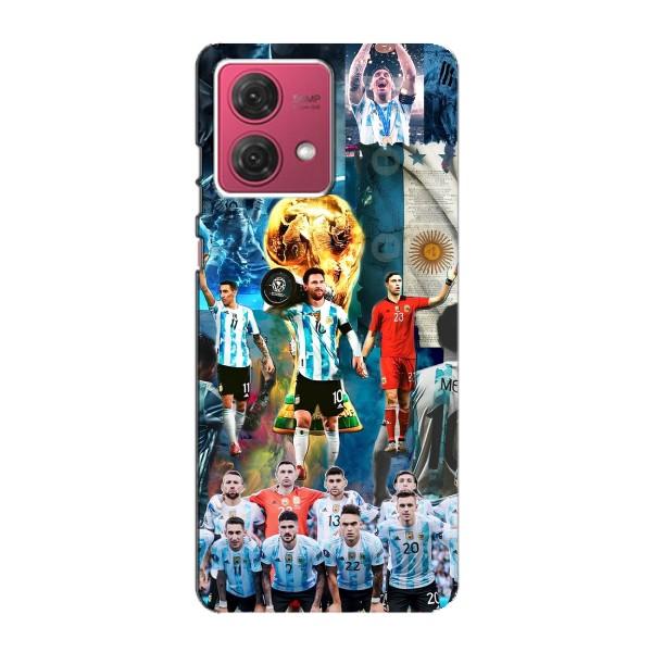 Чехлы Месси для Motorola MOTO G84 (AlphaPrint) – Аргентина Месси