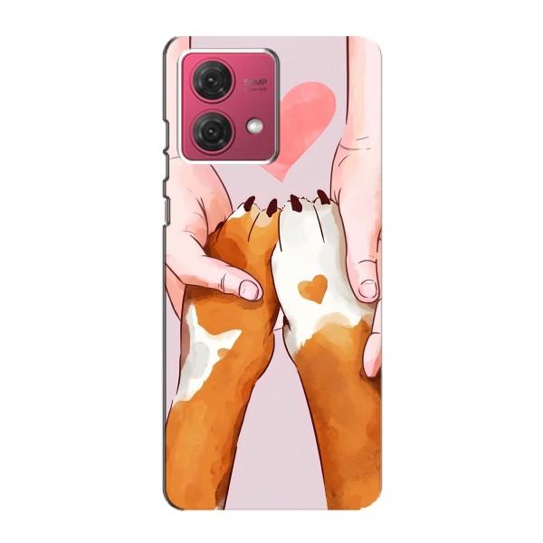 Чехлы с собаками для Motorola MOTO G84 (VPrint) – Любовь к собакам