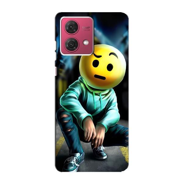 Чохол для Моторола МОТО G84 - (AlphaPrint) з принтом (ТОП продажів) – Хлопець смайл
