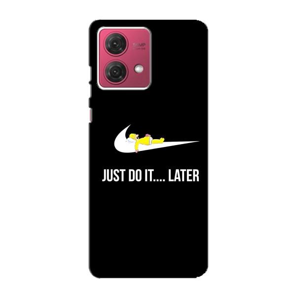 Чехол с логотипом Найк на Motorola MOTO G84 – Nike just do it