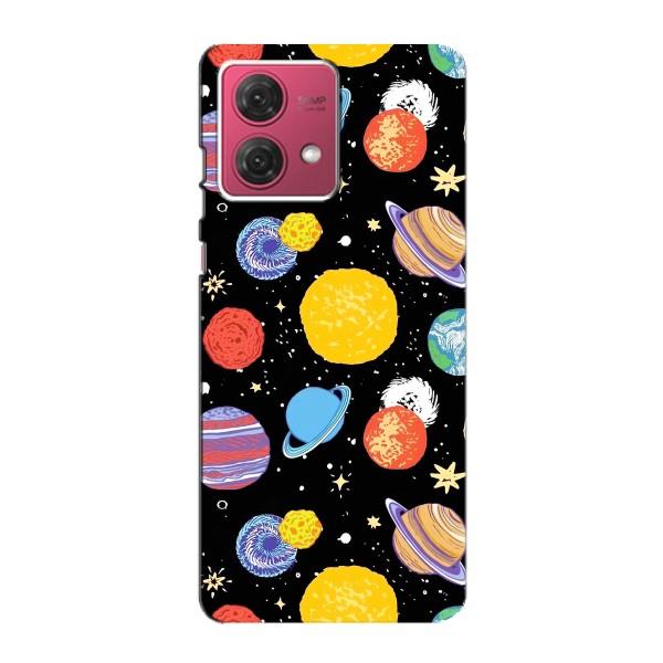 Космічні Чохли для Моторола МОТО G84 (VPrint) – Намальовані планети