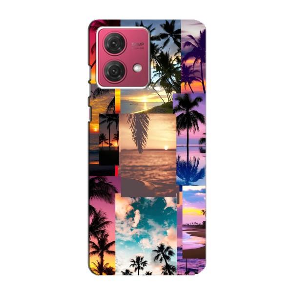 Силиконовый чехол с КАРТИНКАМИ лето для Motorola MOTO G84 (AlphaPrint) – Летний отпуск