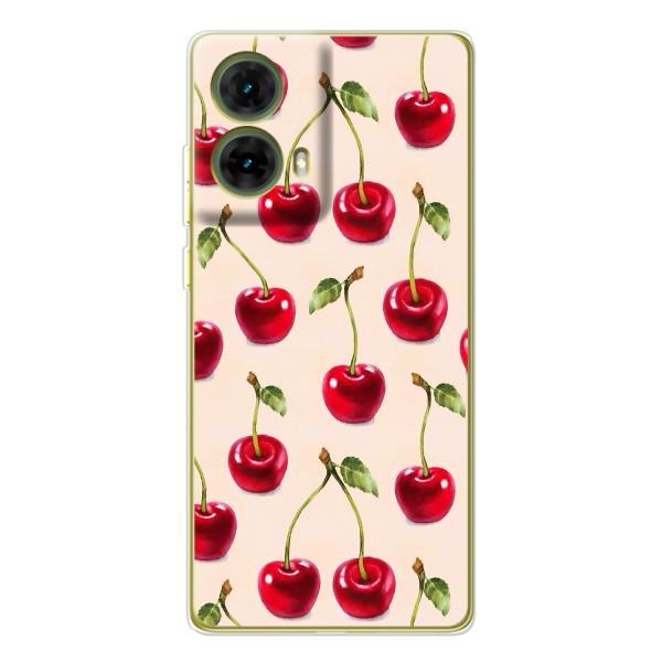 Чехлы с Фруктами для Motorola MOTO G85 (VPrint) – Вишня