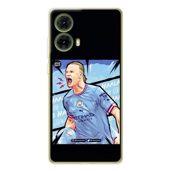 Чехлы с футболистом Ерлинг Холанд для Motorola MOTO G85 (AlphaPrint) – гол Эрлинг Холланд