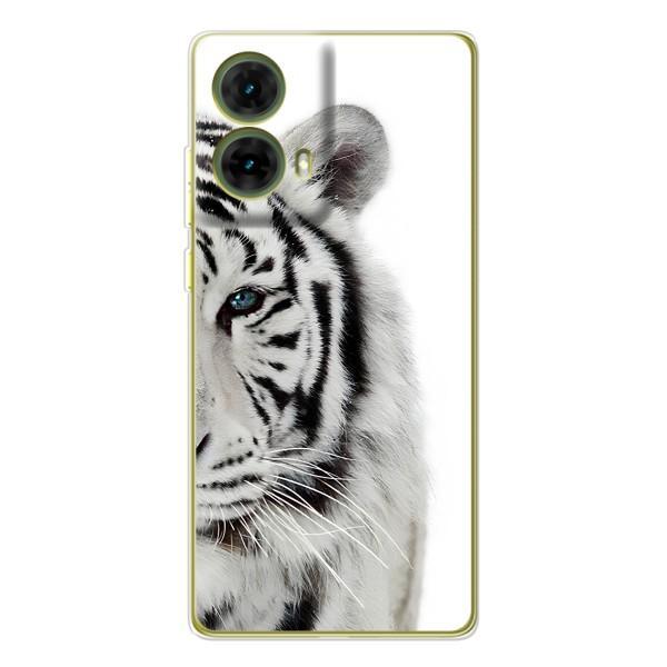 Чохли з картинкою животних Motorola MOTO G85 – Білий Тигр