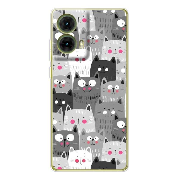 Чохли з Котиками для Motorola MOTO G85 (VPrint) – Мальовані котики