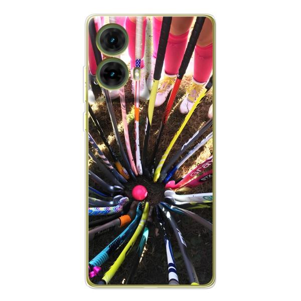Чехлы с принтом Спортивная тематика для Motorola MOTO G85 – Флорбол