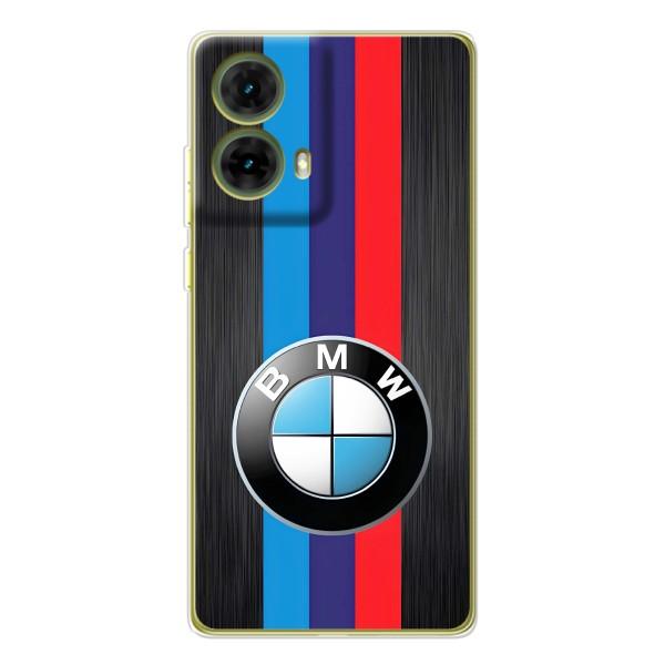 Чехол для Мото G85 - с принтом БМВ (AlphaPrint) – Лого BMW