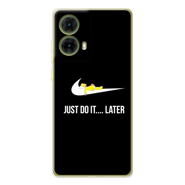 Чохол з логтипом Найк на Motorola MOTO G85 – Nike just do it