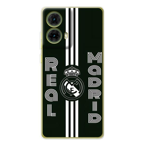 ФК Реал Мадрид чохли для Motorola MOTO G85 (AlphaPrint) – чорно білий Реал