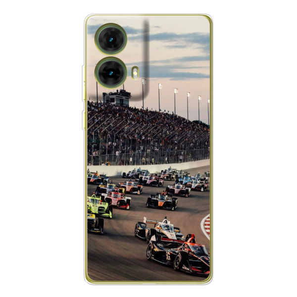 Чехол с прнтом Формула 1 на Motorola MOTO G85 – Гонка Формула-1