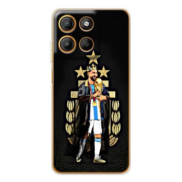 Чехлы для Motorola MOTO G86 Power (Leo чемпион) (AlphaPrint) – Месси Король