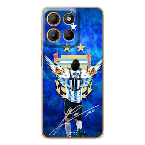 Чехлы для Motorola MOTO G86 Power (Leo чемпион) (AlphaPrint) – Месси сборная