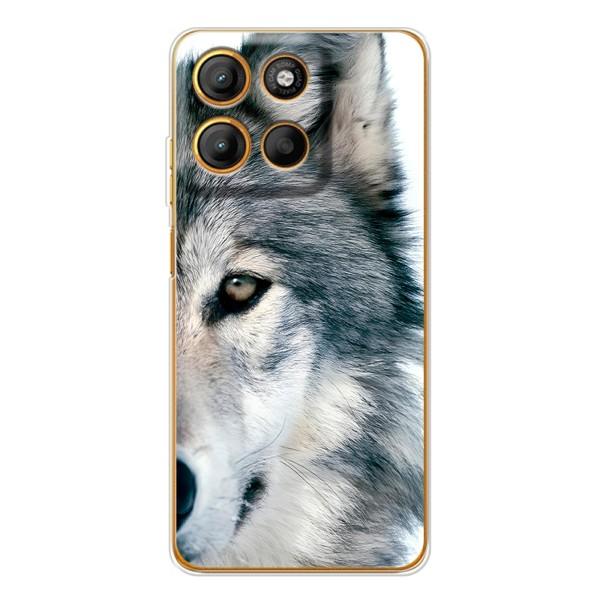 Чехлы с картинками животных Motorola MOTO G86 Power – Волк