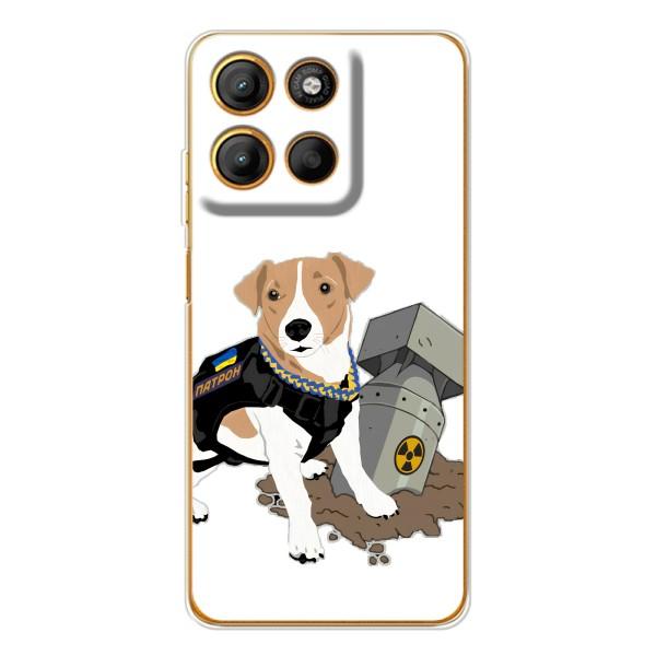 Чехол с принтом Собаки Патрон для Motorola MOTO G86 Power – Пёс Патрон с ракетой