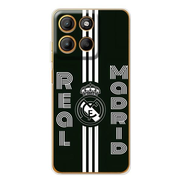 ФК Реал Мадрид чехлы для Motorola MOTO G86 Power (AlphaPrint) – черно белый Реал