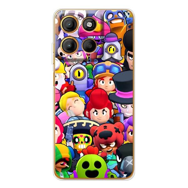 Силиконовый Чехол на Motorola MOTO G86 Power с картинкой Brawl Stars – Персонажи