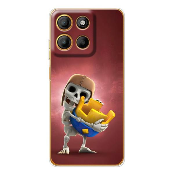 Чехол з героями Клеш Рояль для Motorola MOTO G86 Power – Скелет