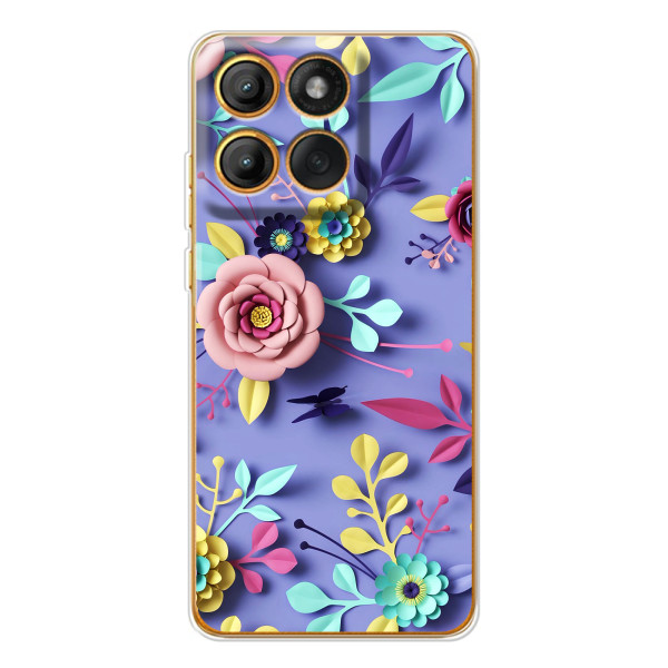 Чохли з квітами для Motorola MOTO G86 (VPrint) – Дизайн квітів