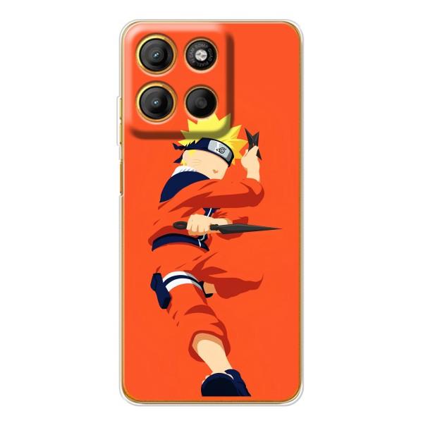 Чехлы с принтом Наруто на Motorola MOTO G86 – Силуэт Наруто