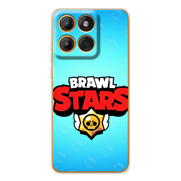 Силиконовый Чехол на Motorola MOTO G86 с картинкой Brawl Stars – Бравл Старс