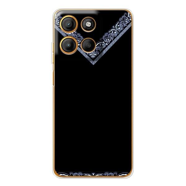 Силиконовый Чехол на Motorola MOTO G86 – Воротник вышиванки