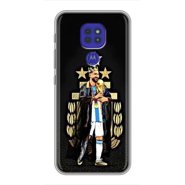 Чохли для Motorola MOTO G9 Play (Leo чемпіон) (AlphaPrint) – Мессі Король