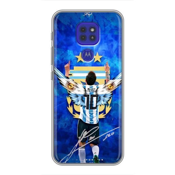Чохли для Motorola MOTO G9 Play (Leo чемпіон) (AlphaPrint) – Мессі збірна