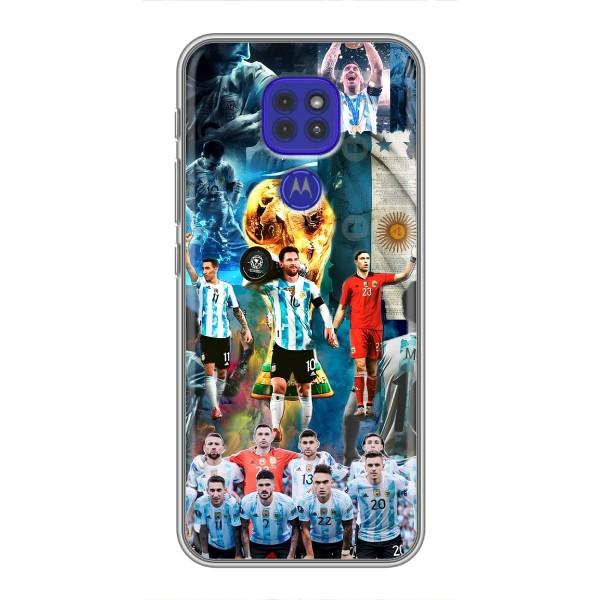 Чехлы Месси для Motorola MOTO G9 Play (AlphaPrint) – Аргентина Месси