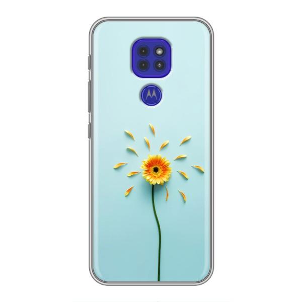 Чохли з квітами для Motorola MOTO G9 Play (VPrint) – Жовта квітка