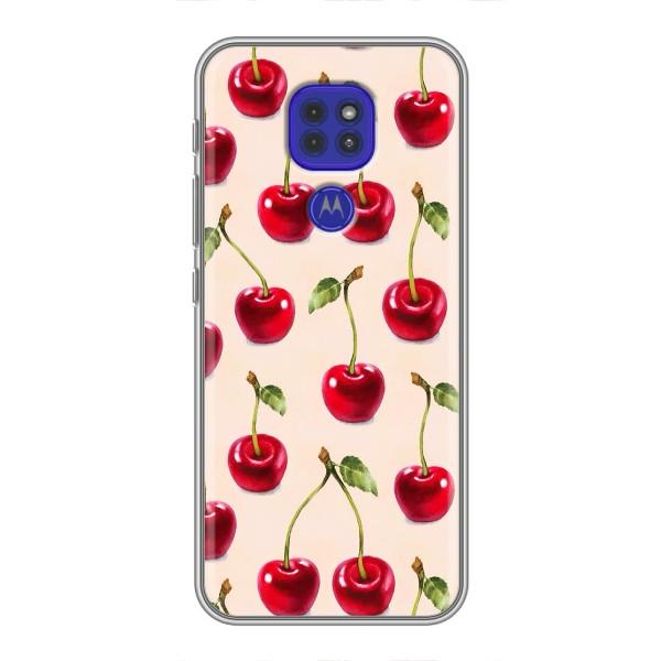 Чехлы с Фруктами для Motorola MOTO G9 Play (VPrint) – Вишня