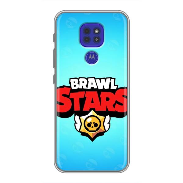 Чехлы Brawl Stars для Motorola MOTO G9 Play (AlphaPrint) – Лого Бравл Старс