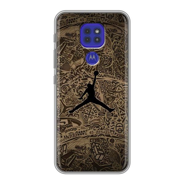 Чехлы для Motorola MOTO G9 Play - с картинкой JORDAN (AlphaPrint) – Logo Jordan