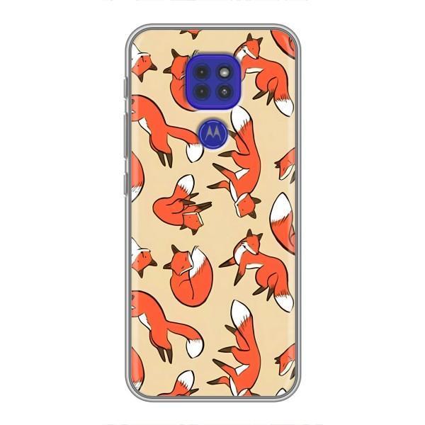 Чехлы с картинкой Лисички для Motorola MOTO G9 Play (VPrint) – Лисички