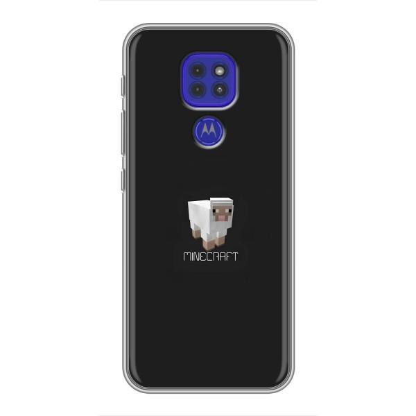 Чехол Майнкрафт на Motorola MOTO G9 Play (AlphaPrint) Minecraft – Овечка Майнкрафт